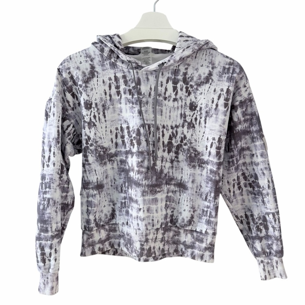 ORAKI Grey purple Tie-Dye Hoodie Sustainable Activewear size s